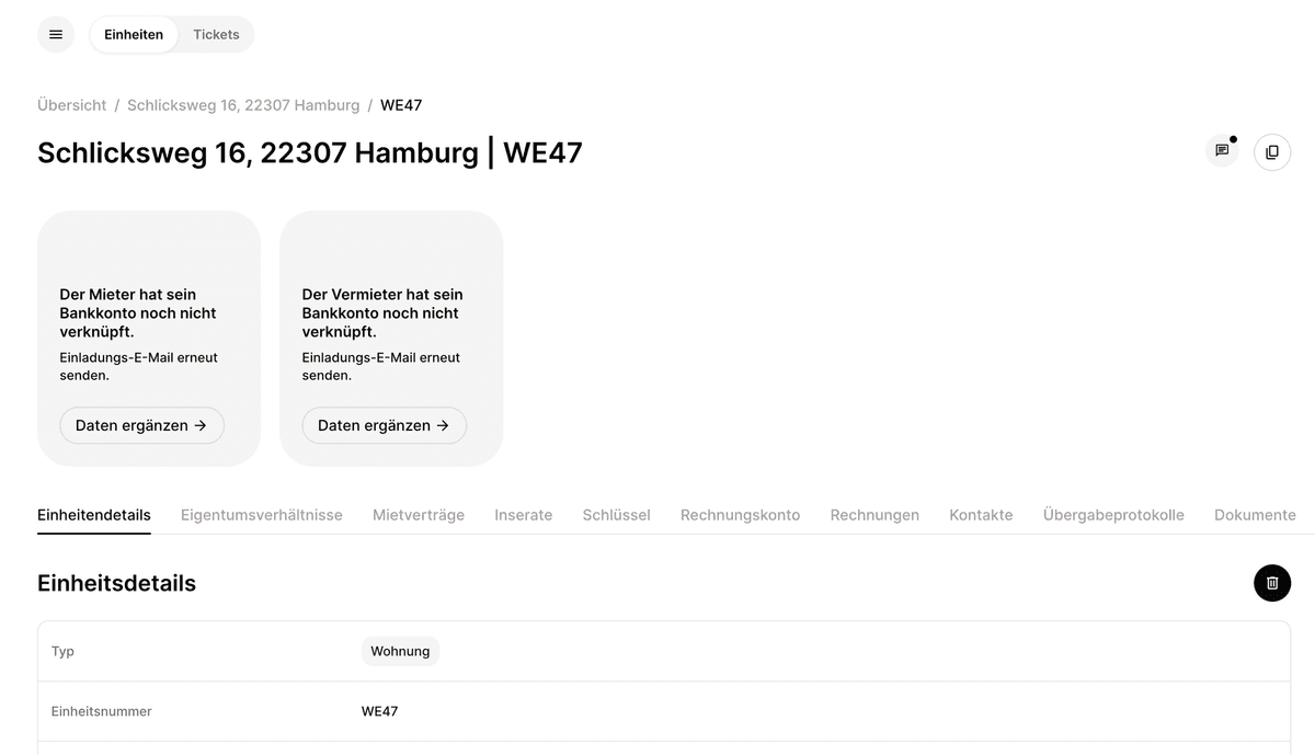 Previous property design